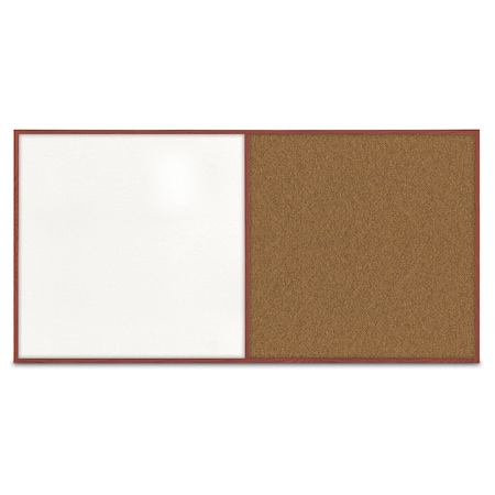 United Visual Products Enclosed Corkboard, 1 Door, 72"x48", 4" Fra, UV3419-SATIN-PEARL UV3419-SATIN-PEARL